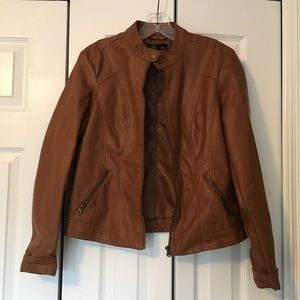 Baccini Jackets & Coats - Baccini light brown faux leather jacket Baccini Jackets & Coats - Baccini light brown faux leather jacket